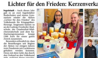 Aktion: Lichter für den Frieden